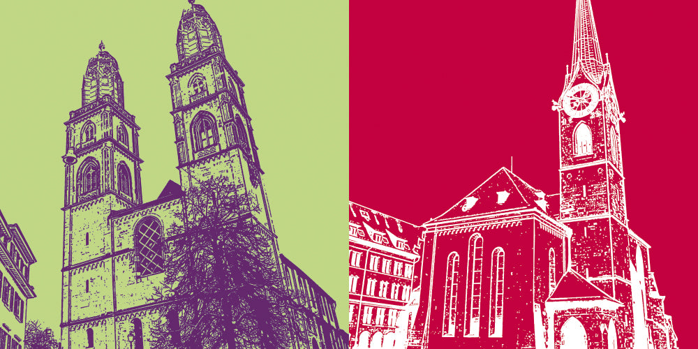 Leinwandbild Classics - Schweiz - Zürich - 9306