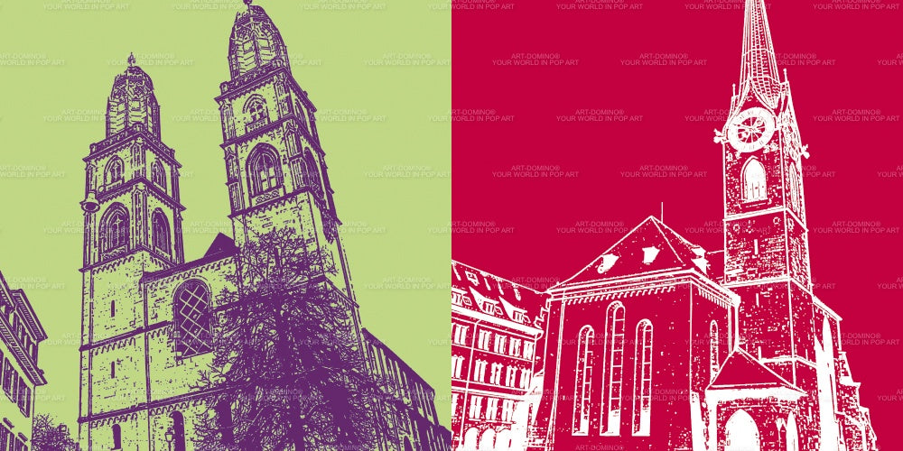 Leinwandbild Classics - Schweiz - Zürich - 9306