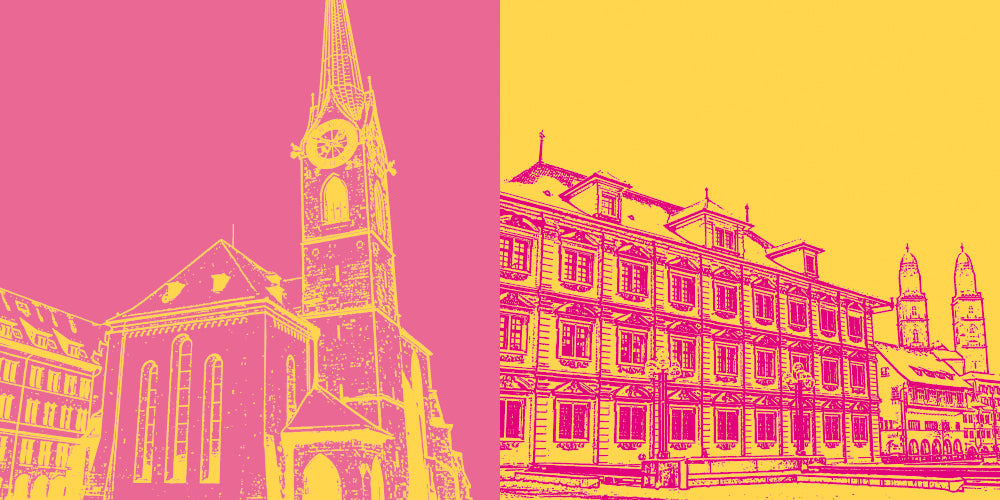 Leinwandbild Classics - Schweiz - Zürich - 9309