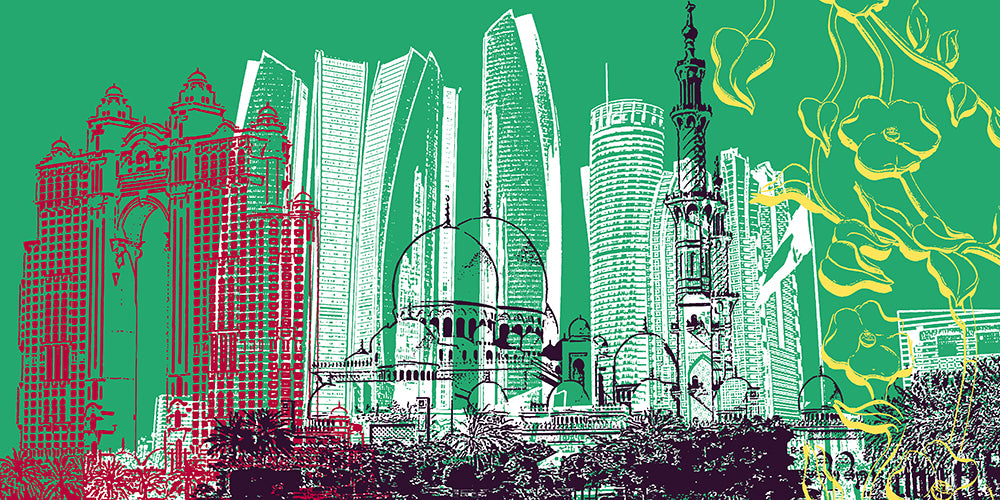 Acrylglas - Collage - Vereinigte Arabische Emirate - Abu Dhabi