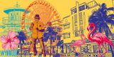 Leinwandbild - USA - Miami - Collage