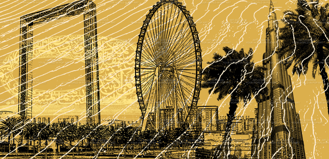 Acrylglas - Collage - Vereinigte Arabische Emirate - Dubai