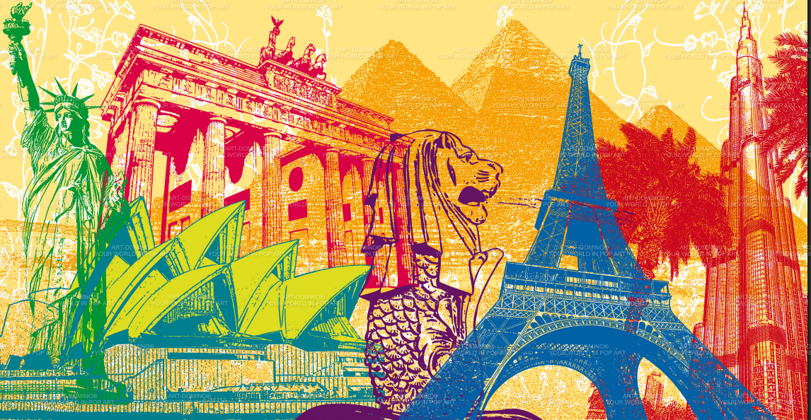 Acrylglas - Collage - World Sights