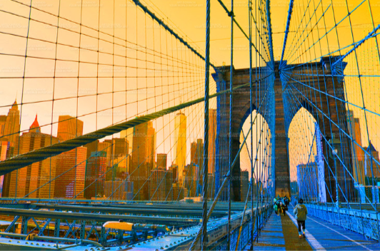 Acrylglas - USA - New York City - Brooklyn Bridge