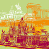 Acrylglas - Collage - Ungarn - Budapest - 01