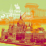 Acrylglas - Collage - Ungarn - Budapest - 01