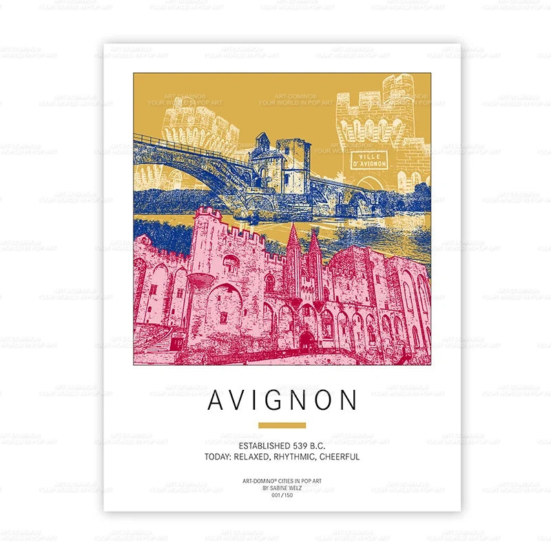 Plakat - Frankreich - Avignon