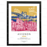 Plakat - Frankreich - Avignon