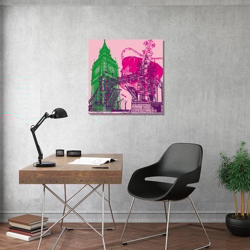 Leinwandbild - Collage - England - London