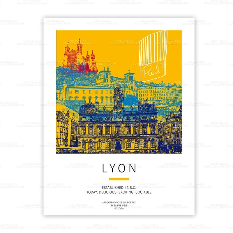 Plakat - Frankreich - Lyon