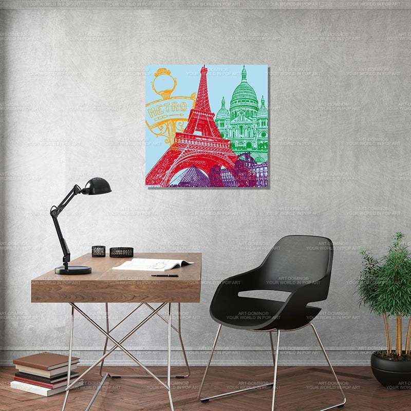 Leinwandbild - Collage - Frankreich - Paris