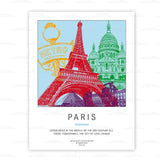 Plakat - Frankreich - Paris