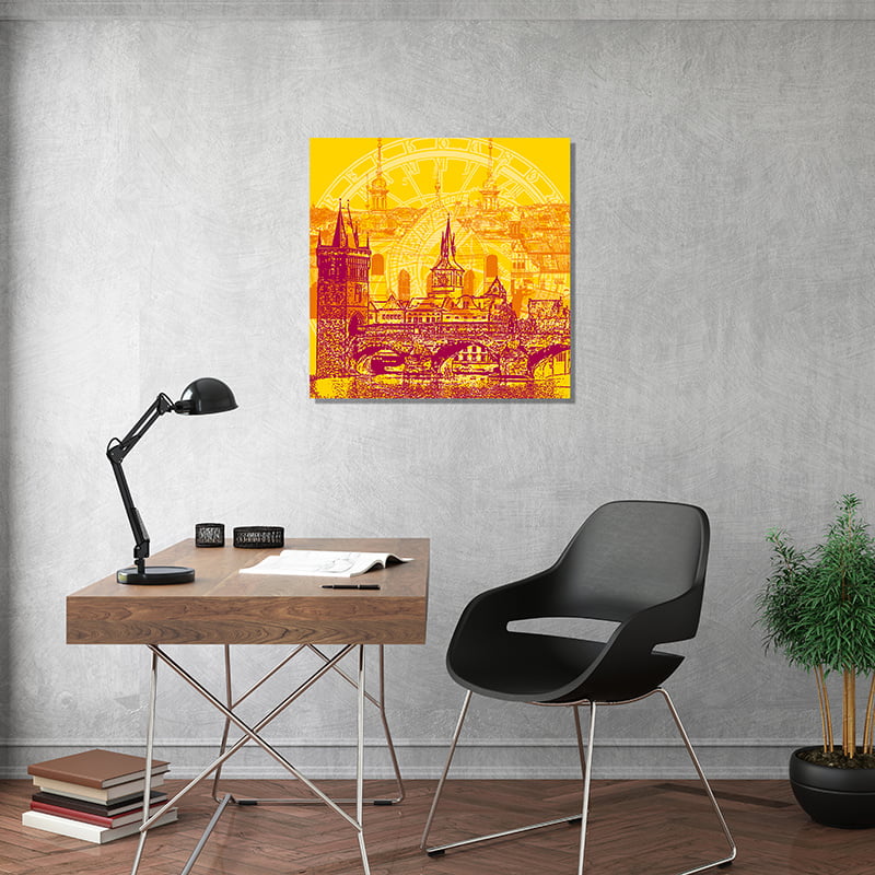 Leinwandbild - Collage - Tschechien - Prag