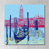 Leinwandbild - Collage - Italien - Venedig