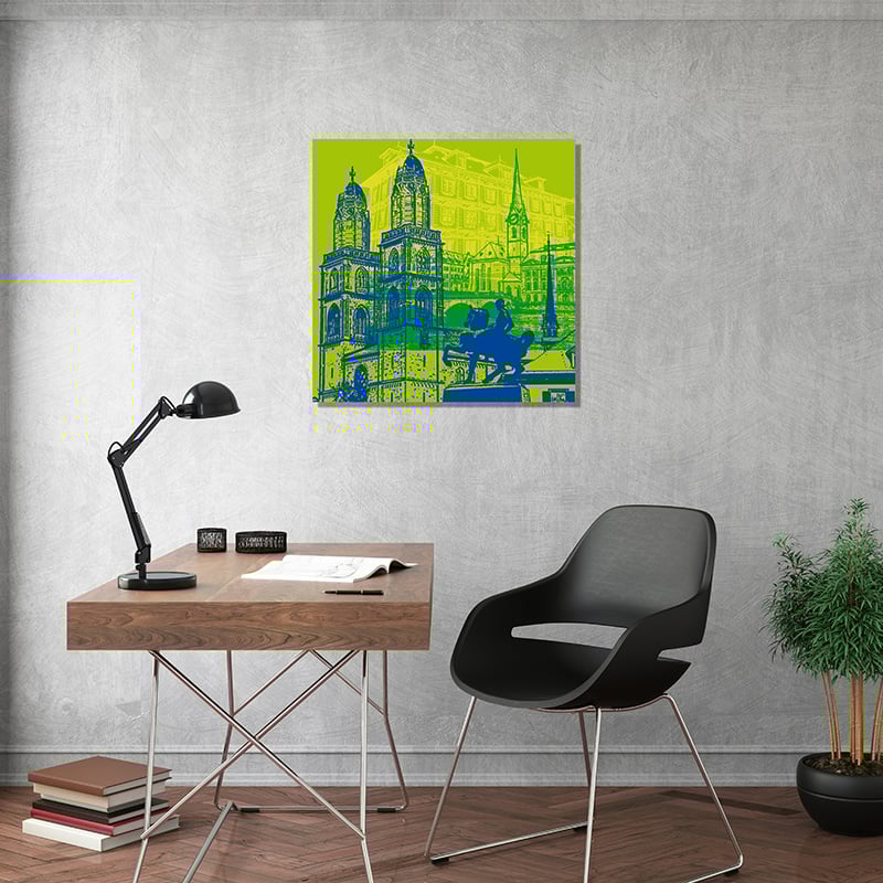Leinwandbild - Collage - Schweiz - Zürich