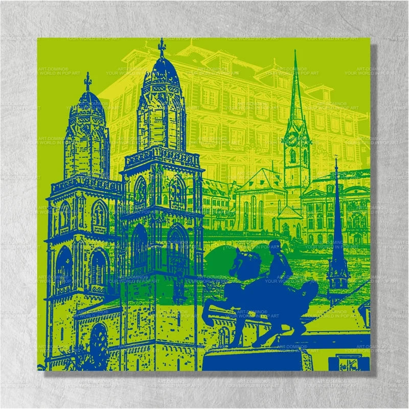 Leinwandbild - Collage - Schweiz - Zürich
