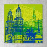 Leinwandbild - Collage - Schweiz - Zürich
